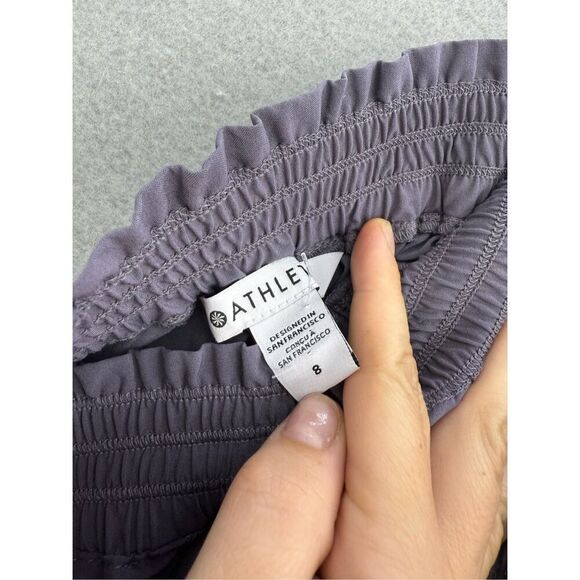 Athleta Womens Dusk Violet Pull-On Savannah Featherweight Jogger Pants Size 8 - Picture 5 of 7